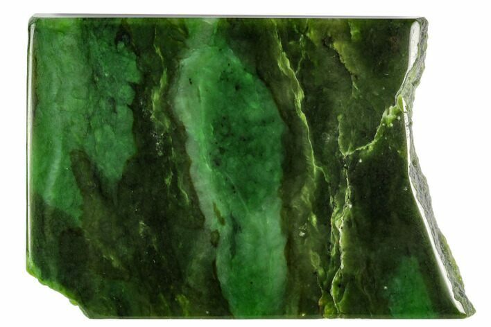 Polished Canadian Jade (Nephrite) Slab - British Colombia #112737